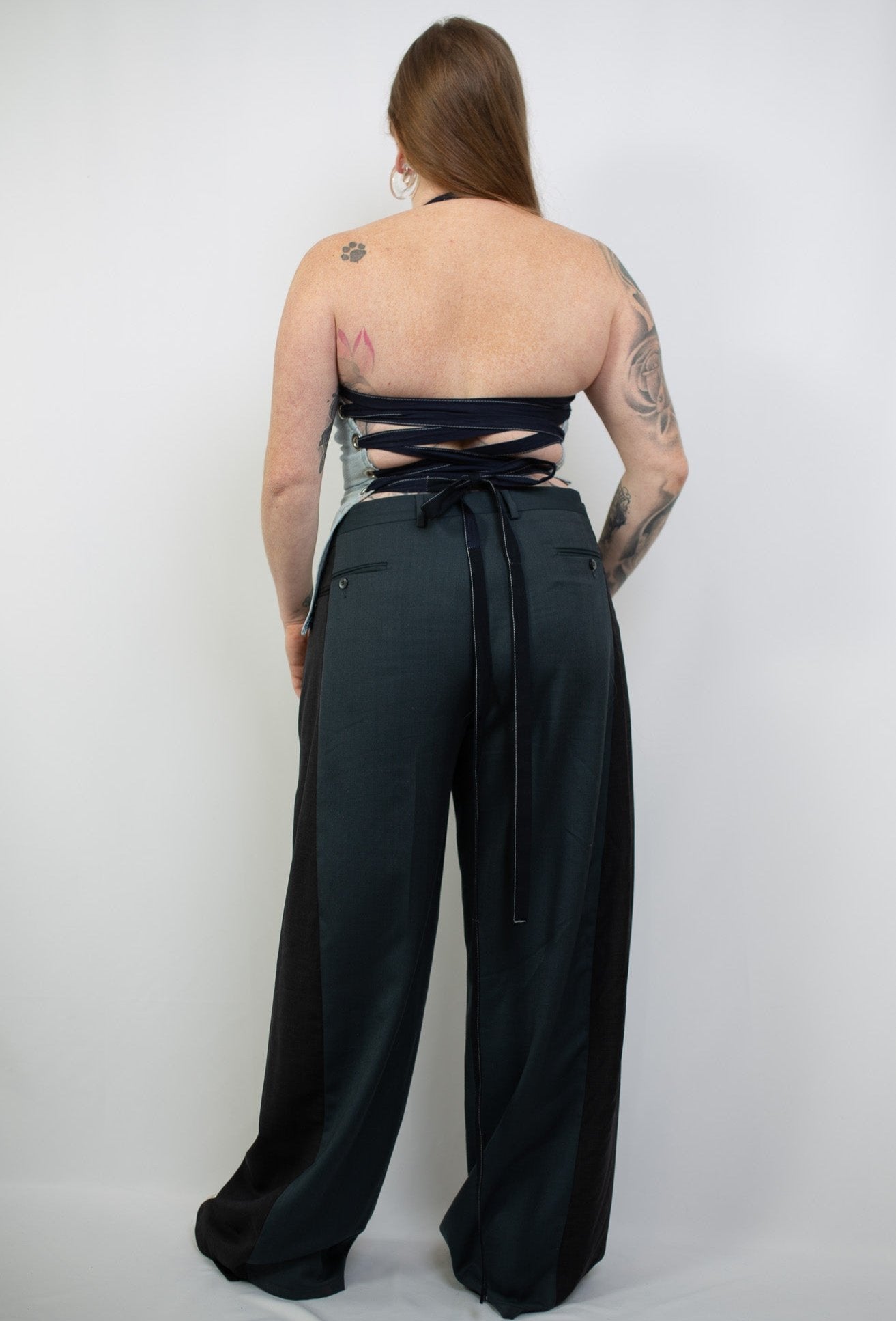 DANITOP DENIM ASYMÉTRIQUE